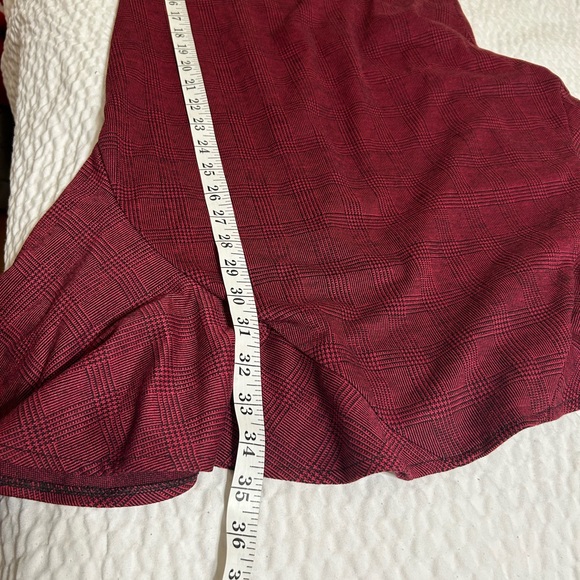 NWT-Nanette Lepore Mock Neck Plaid Dress with Side Panels and Invisible Zipper - Picture 7 of 10